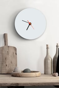 Round Glass Clock - Image