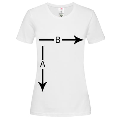 T-Shirt Woman Organic Size Guide
