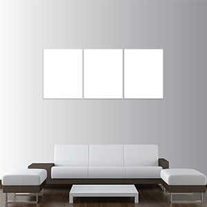 Canvas 3 Pannelli Telaio - Mockup