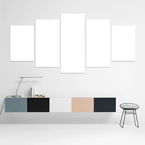 Canvas 5 Pannelli Telaio - Mockup