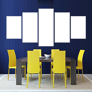 Canvas 5 Stampe Medium - Mockup