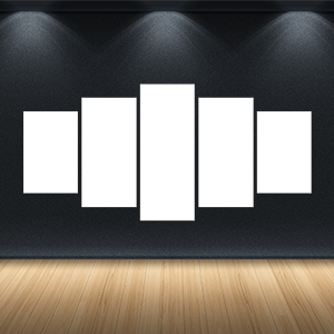 Canvas 5 Stampe - Mockup