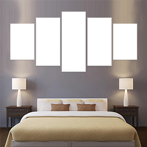 Canvas 5 Stampe - Mockup