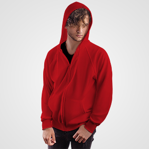 Felpa Premium Cappuccio Zip - Mockup