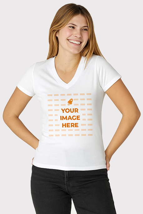 T-Shirt Donna Scollo V - Image