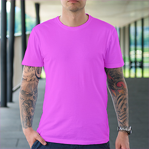 PLAIN UNISEX T-SHIRT PINK