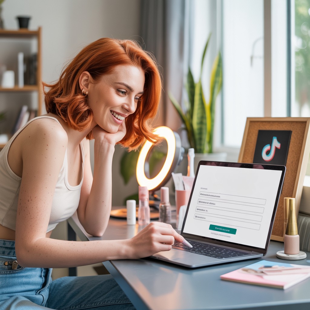 Creator che compila il modulo per richiedere la box gratuita