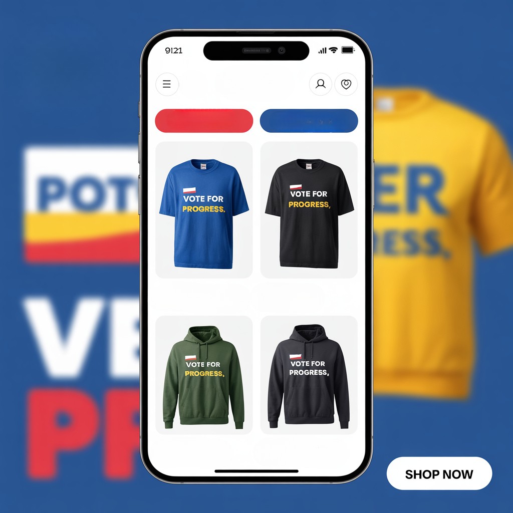 Esempio di store Hoplix dedicato a un partito politico
