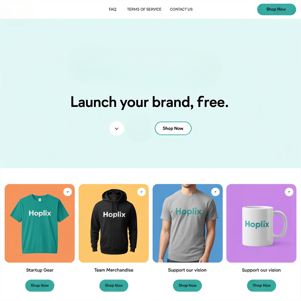Esempio di store online gratuito per una startup