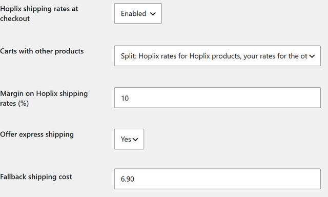 HOPLIX - Tariffe di spedizione Hoplix al checkout